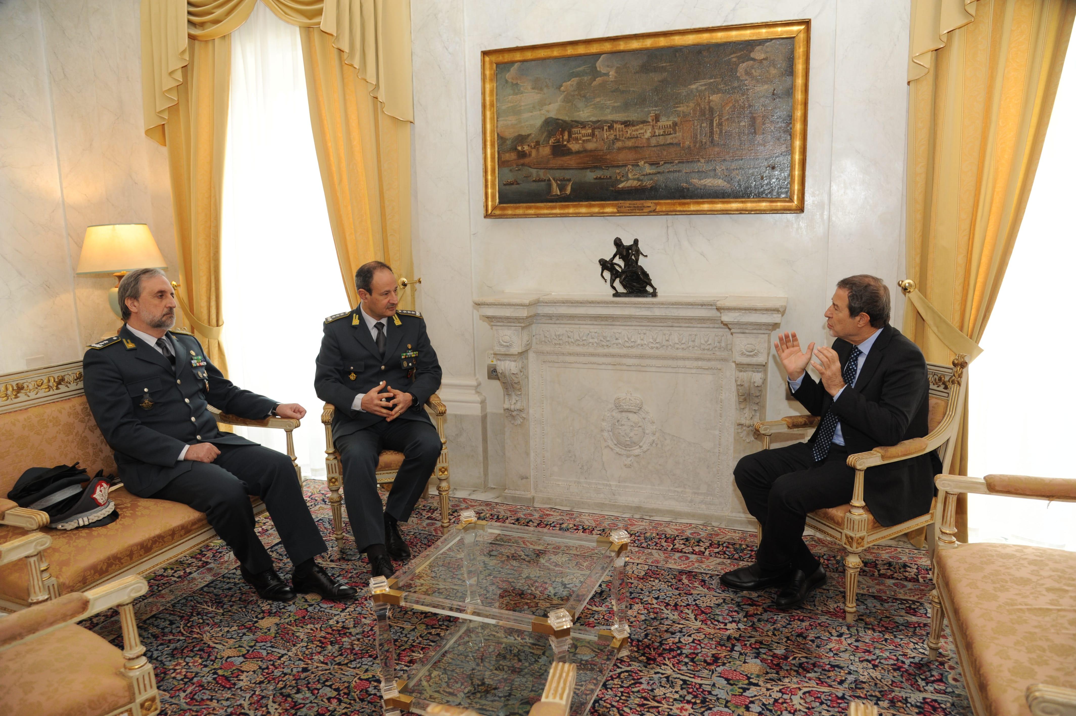 Il Governatore Musumeci Incontra I Vertici Della Guardia Di Finanza 