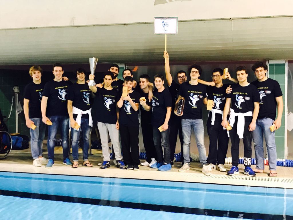 la formazione dei Delfini Blu a Piacenza
