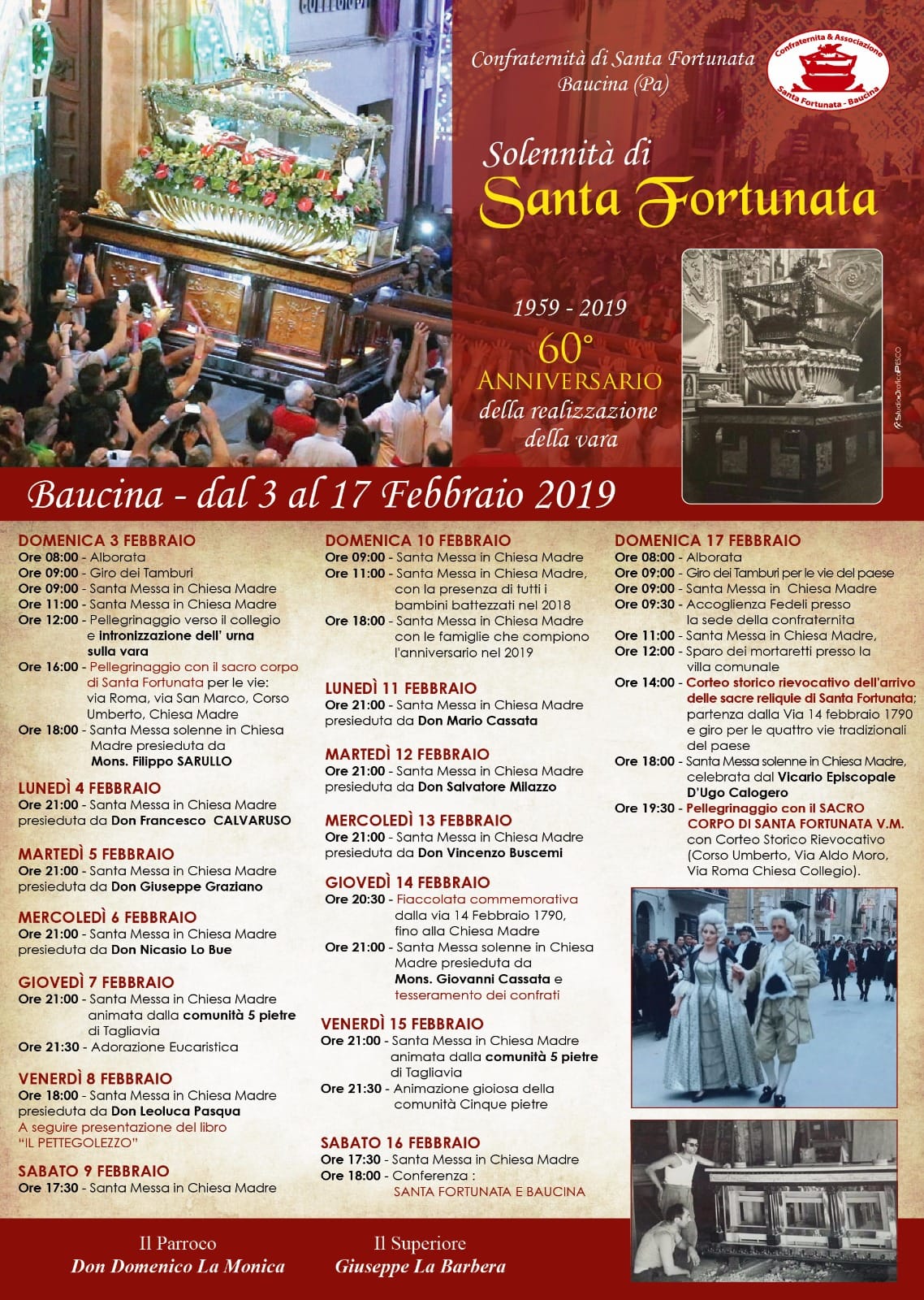 Solennità di Santa Fortunata, Baucina celebra la sua Patrona