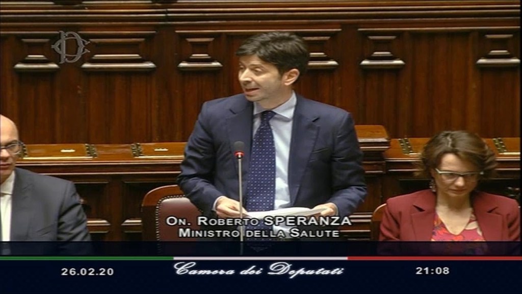 Roberto Speranza al Senato