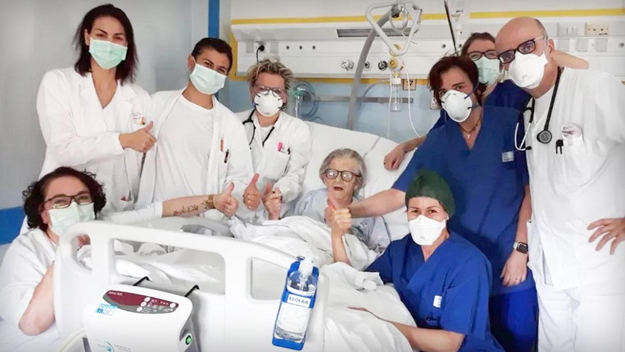 A 95 anni guarisce dal coronavirus, "Ma sì ma sì, sto benino dai"