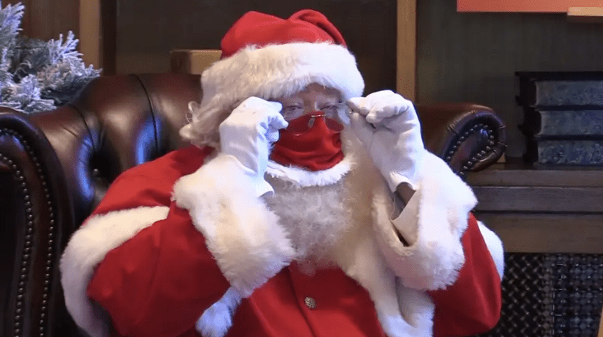 babbo natale mascherina