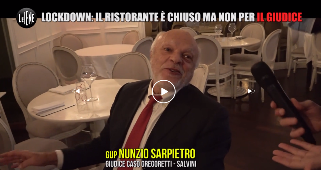 sarpietro gregoretti le iene dpcm