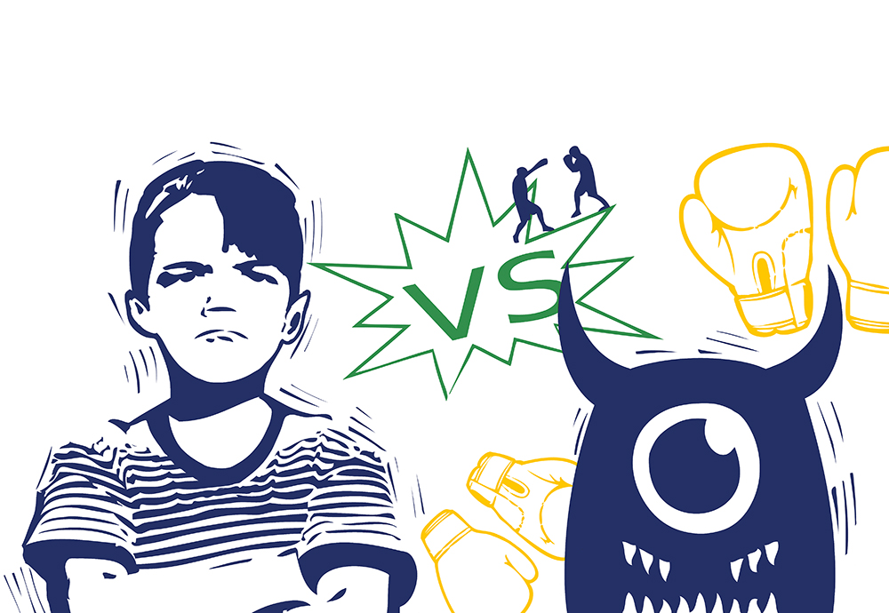 mostro pisolino illustrazioni ragazzi