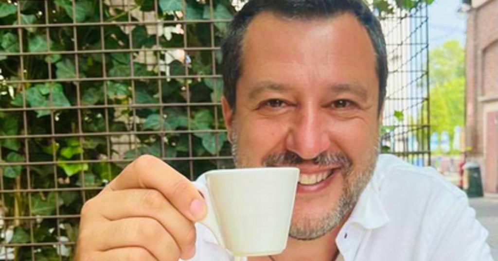 matteo salvini caffè