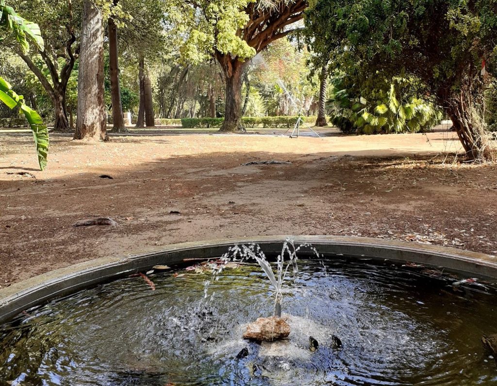 Villa Trabia, fontana riparata