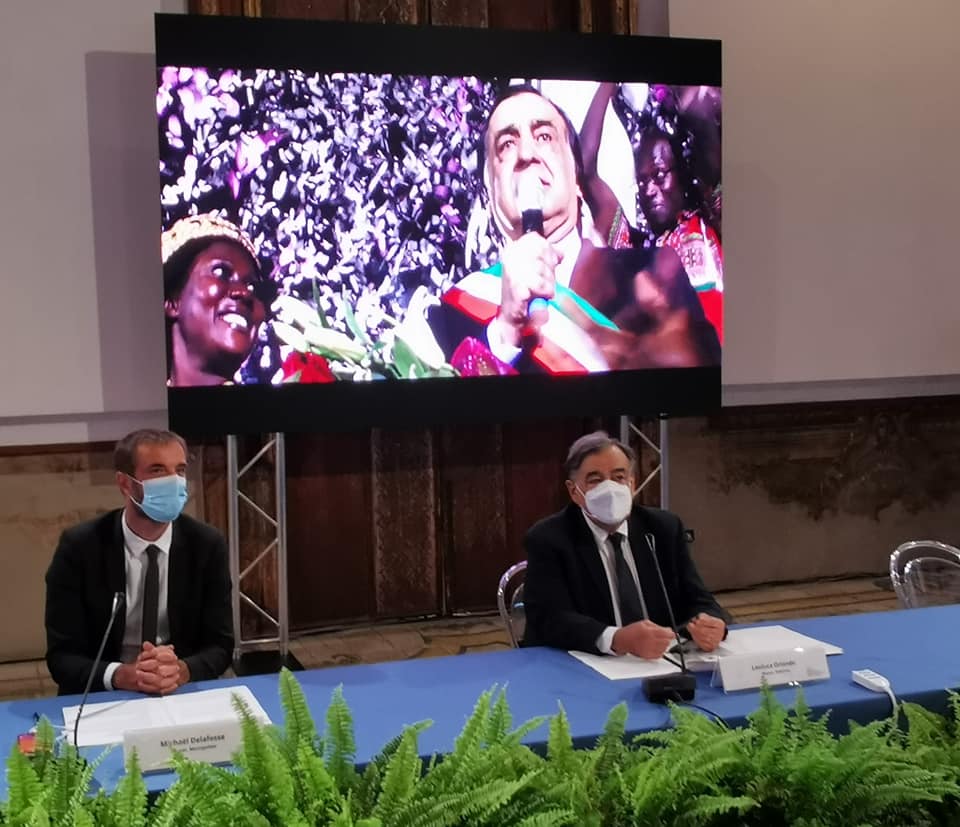 Leoluca Orlando al Global Parlamient of Majors