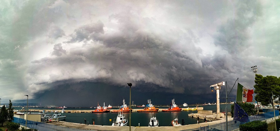 maltempo tromba d'aria augusta