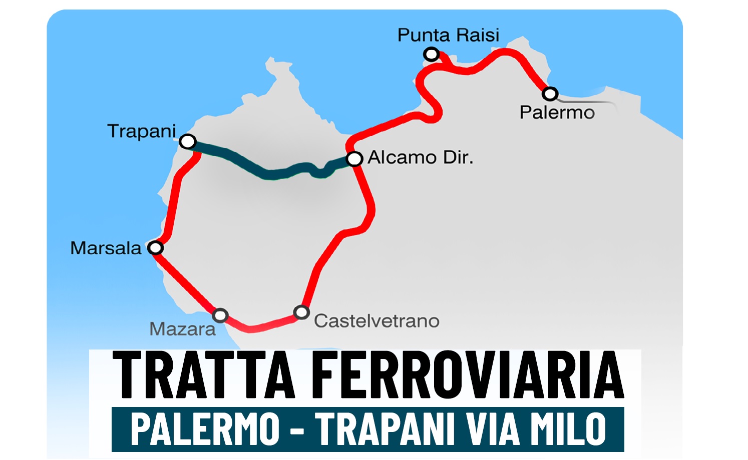 Ferrovia PalermoTrapani, via alla gara di RFI per i sottovia