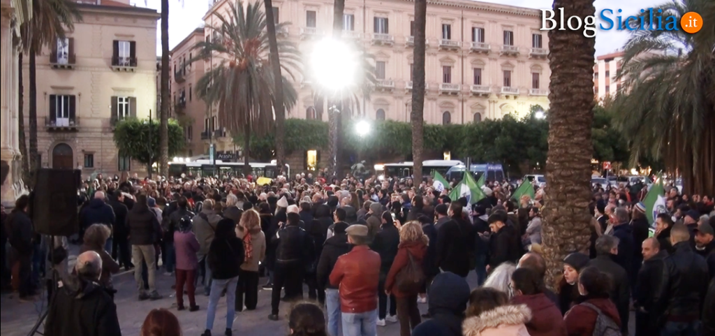 Protesta no vax Palermo