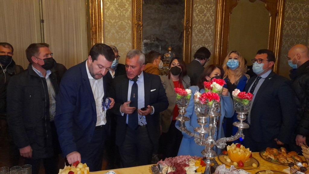 Salvini a difesa del Made in Italy, Palazzo Tagliapietra, Palermo