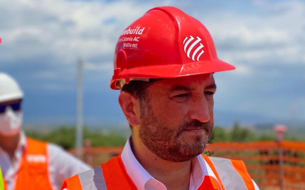 Giancarlo Cancelleri, cantiere, salini, webuild,