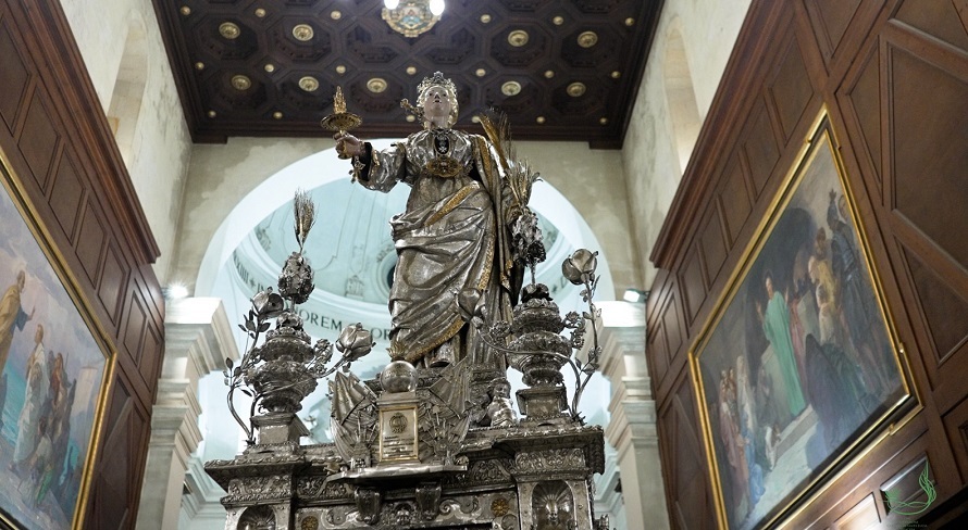 Il simulacro di Santa Lucia