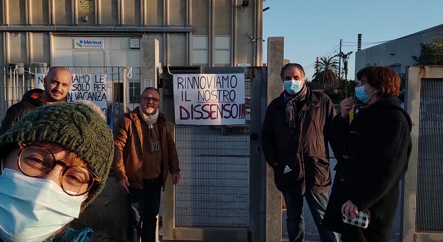 Lo sciopero dei lavoratori della Chelab