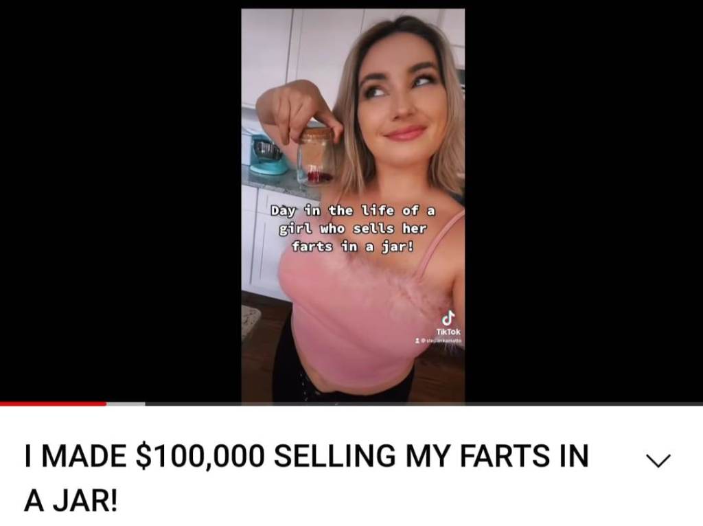 Stephanie Matto vende le sue scorregge in barattolo