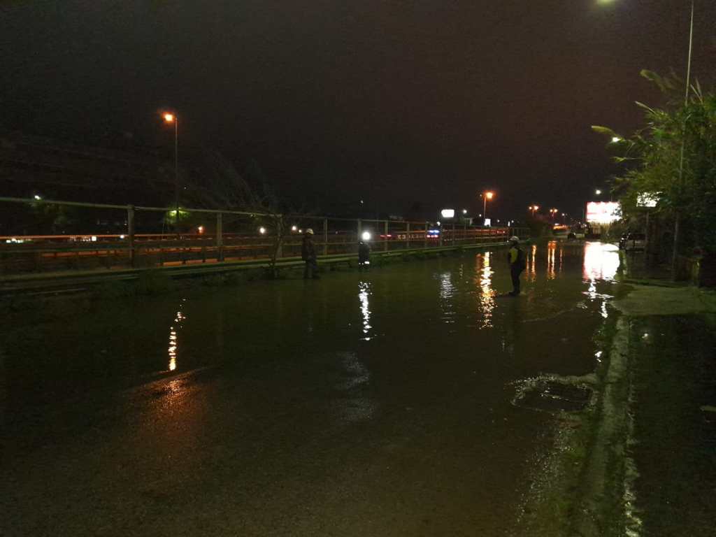 Allagamenti a Palermo, via Ugo La Malfa