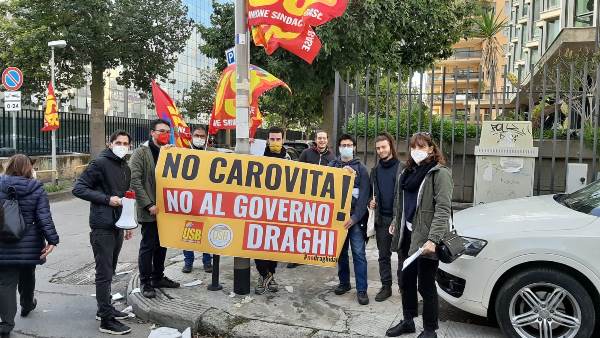 governo draghi volantinaggio carovita