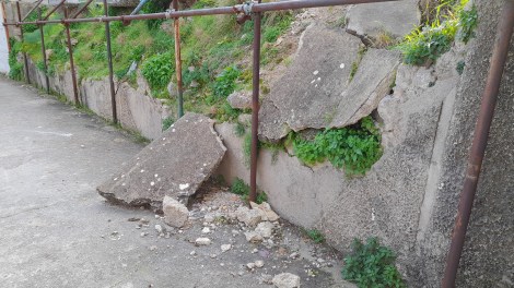 Muro crollato Rotoli, sezione 342
