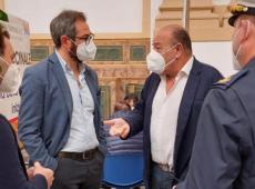 Il Commissario Costa a Monreale, oltre 2mila vaccini all’hub del San Gaetano