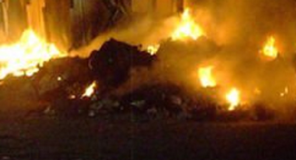 ancora incendi di rifiuti a Palermo