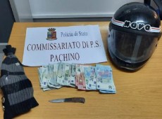 Rapina in un centro scommesso di Pachino, arrestato dalla polizia