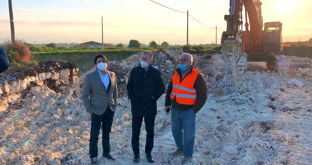 Il cantiere della Siracusa-Gela tra Ispica e Modica