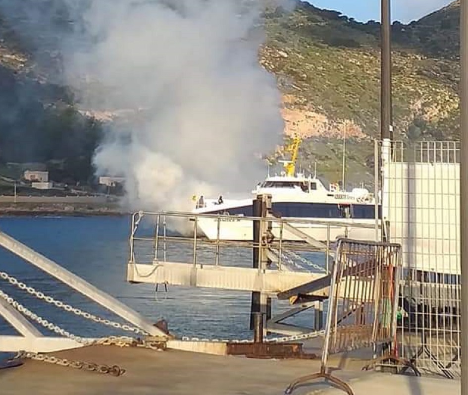 Incendio ad aliscafo di Favignana