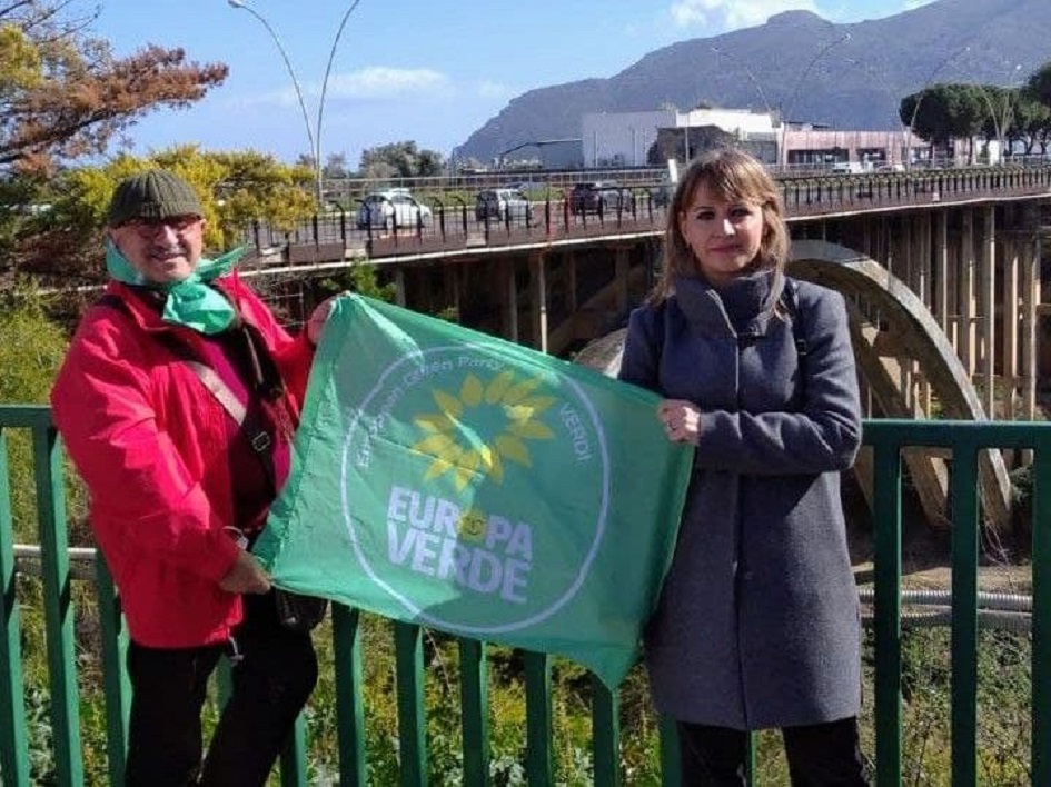 Il sit-in dei Verdi a Ponte Corleone
