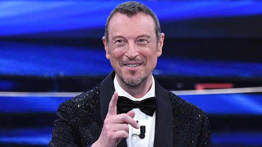 Amadeus, il conduttore del Festival di Sanremo 2022.