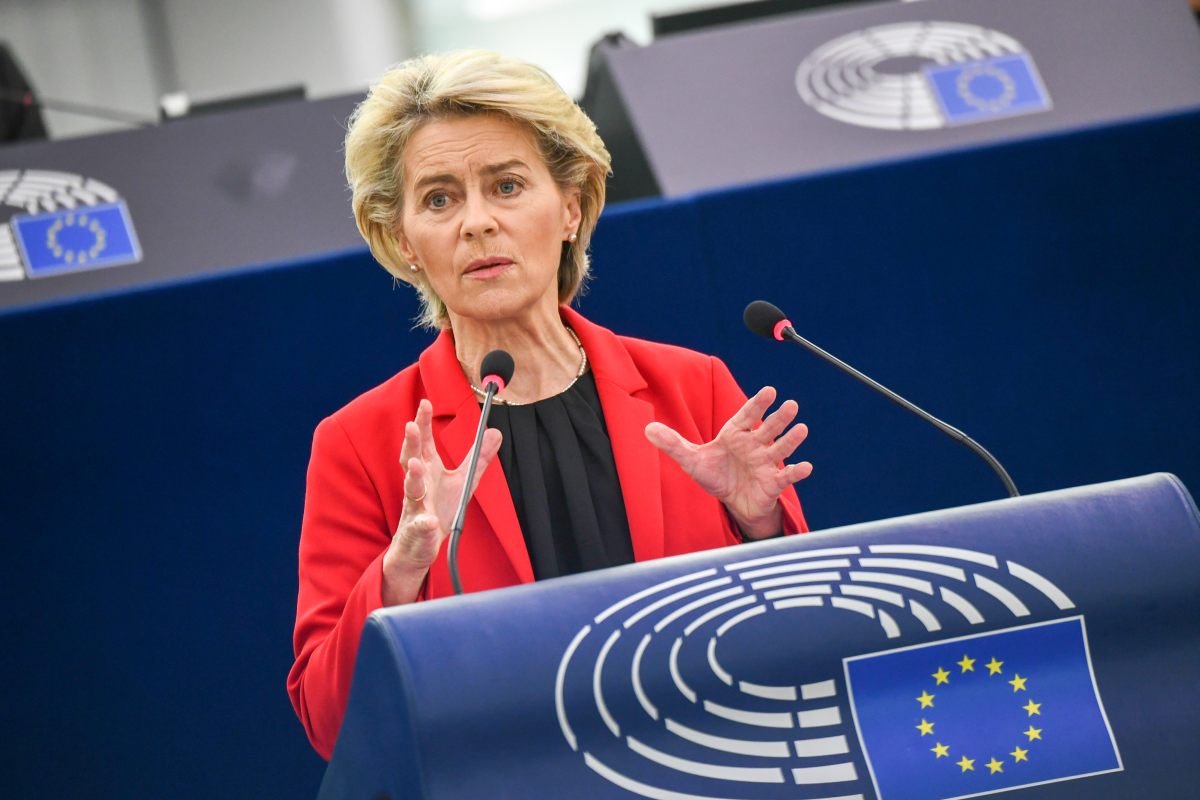 Ursula Von Der Leyen, presidente della Commissione UE.