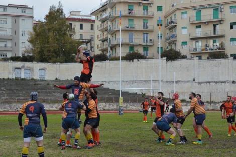 Rugby Palermo in azione di touche