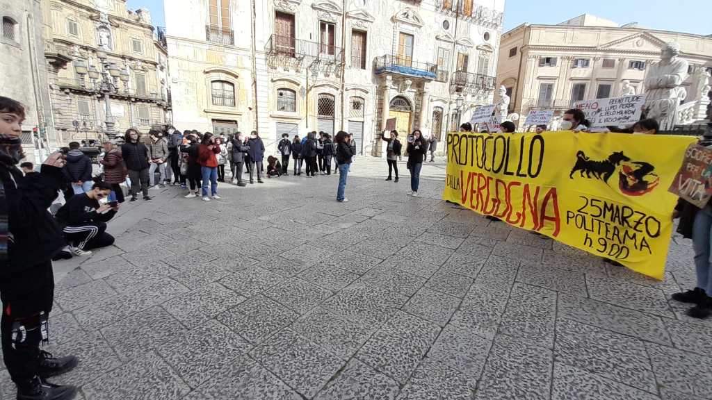 attivisti per il clima in piazza a Palermo