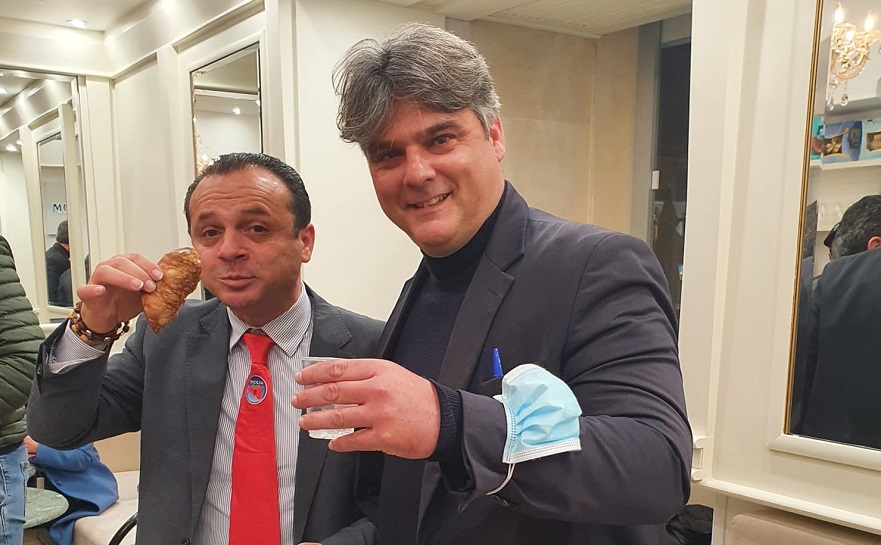 De Luca ed il candidato a sindaco di Avola, Nino Campisi