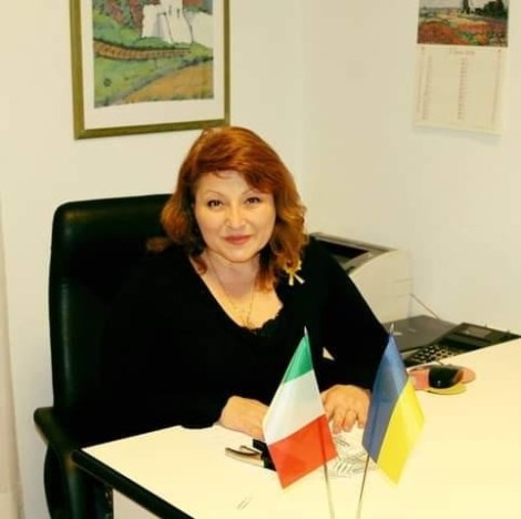 La presidente dell'Associazione Forum Ucraina