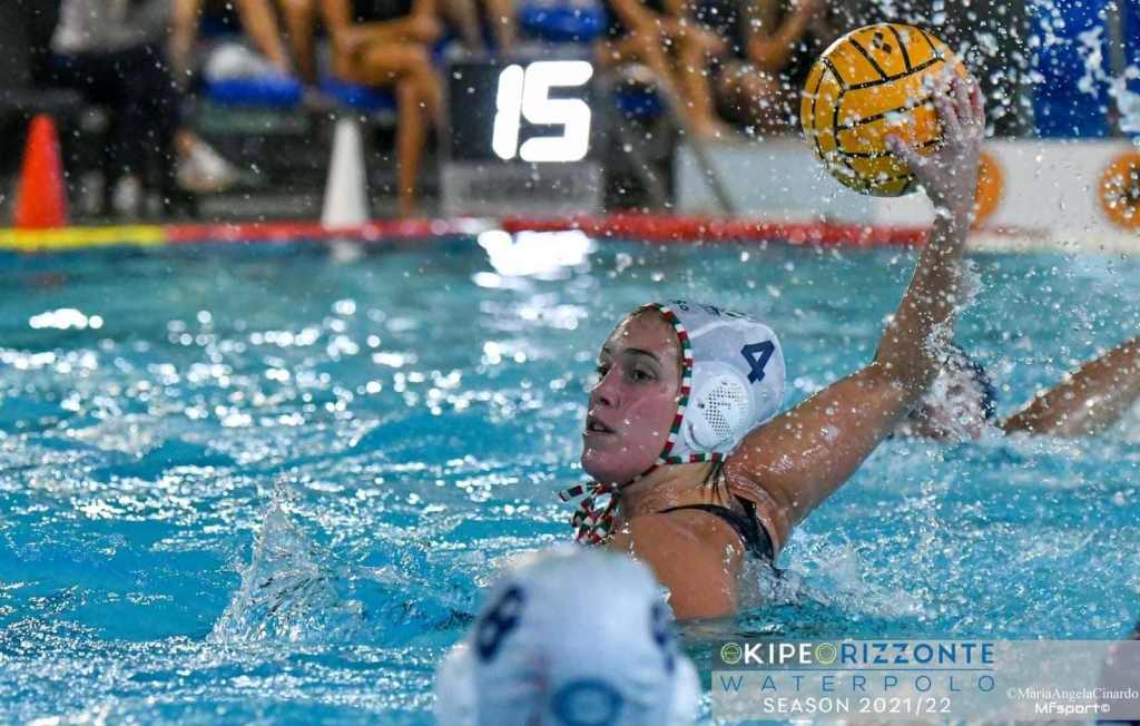 Giulia Viacava in azione nel match tra Ekipe Orizzonte e Como