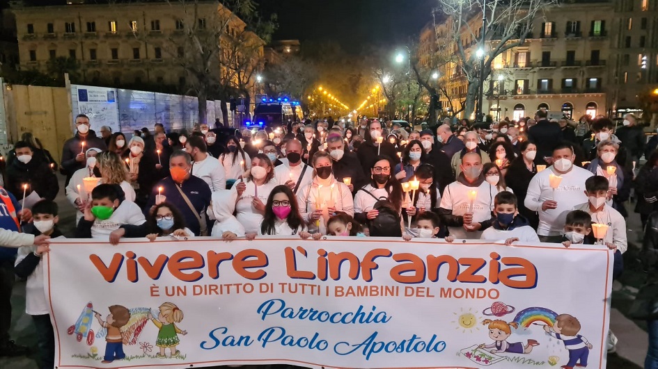 Corteo contro la pedofilia a Palermo