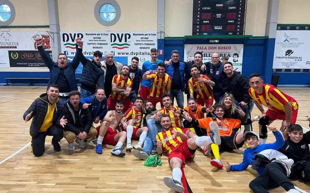 Real Termini in festa per la promozione in serie B di calcio a 5