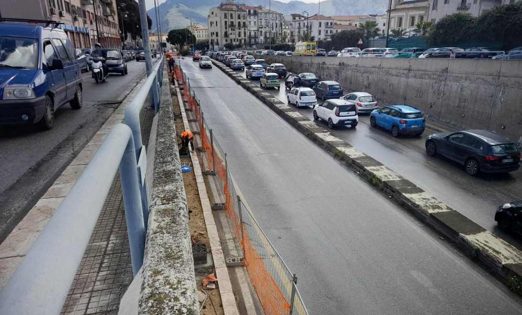 Sottopasso via Crispi, lavori a Palermo