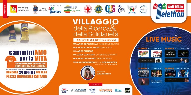Telethon evento di solidarietà a Catania
