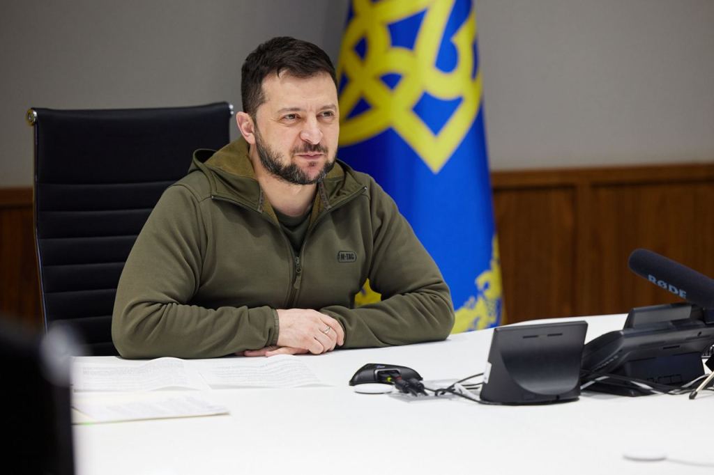Zelensky, presidente dell'Ucraina.