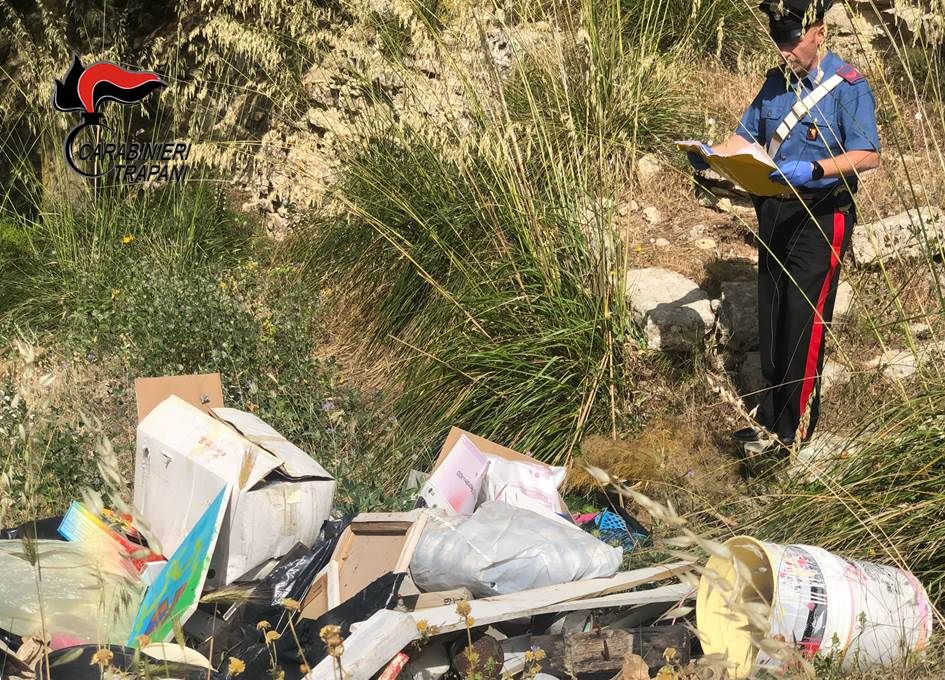 Sscoperta discarica con rifiuti pericolosi ad Erice
