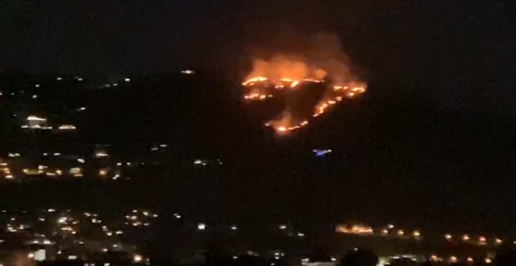 Brucia ancora Monte Caputo