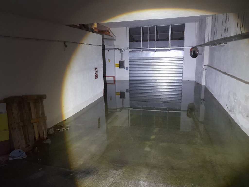 Scantinati allagati in via Maggiore Toselli, Palermo