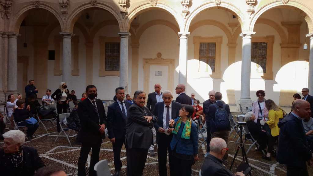 Leoluca Orlando alla Biblioteca Comunale, Palermo