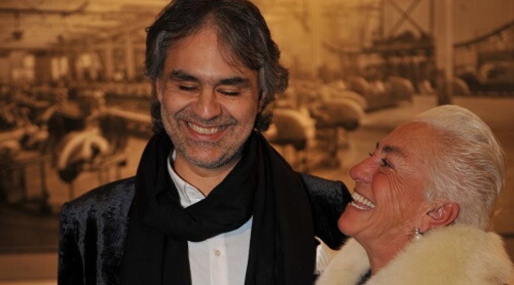 Andrea Bocelli e la madre Edi.