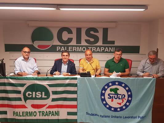 Sindacati, si rafforza la collaborazione tra Cisl Palermo Trapani e Siulp