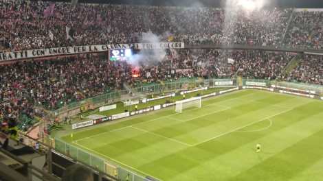 Palermo-Virtus Entella,, curva nord