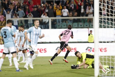 Palermo-Virtus Entella, il pareggio di Fella