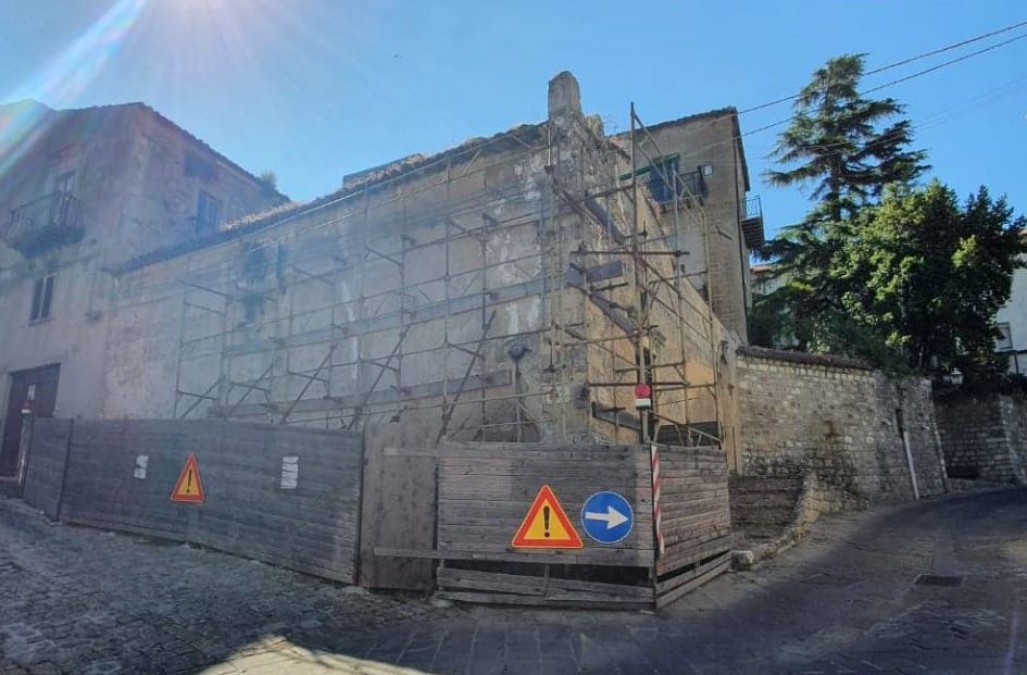 Lavori di ristrutturazione a Palazzo Rampolla