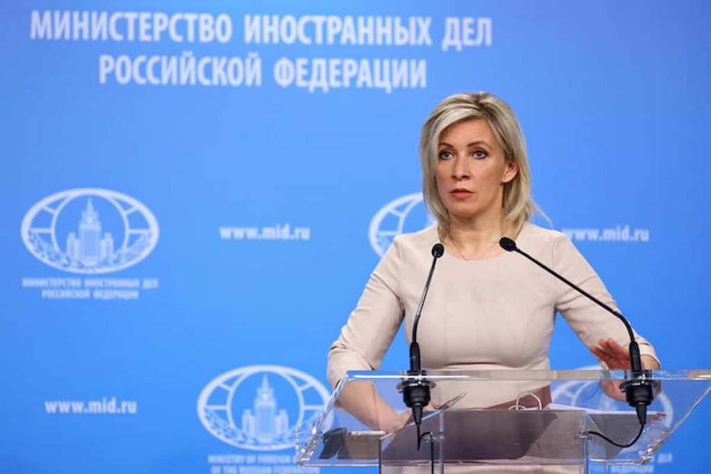 Maria Zakharova, portavoce del Ministero degli Esteri russo.